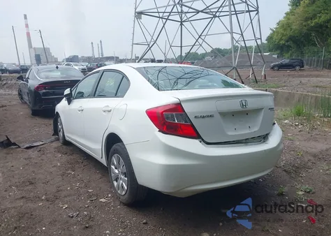 2012 Honda Civic Lx из США, поврежденный, VIN 19XFB2F5XCE017595